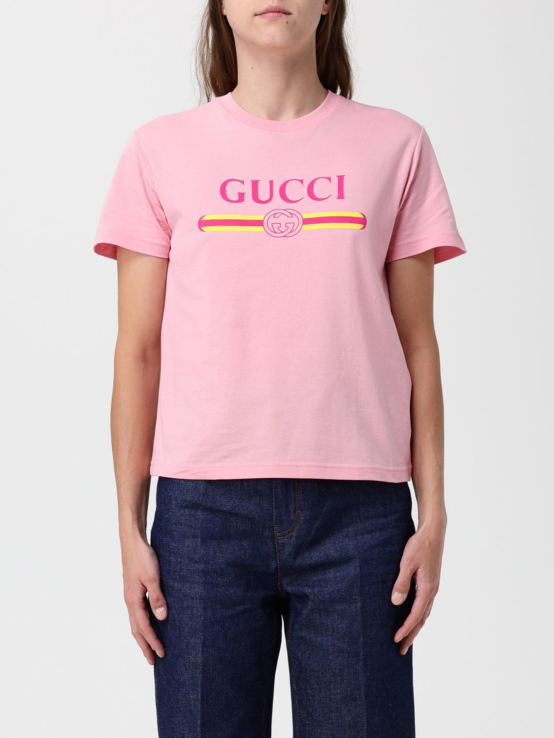Gucci T-Shirt Woman Pink GUCCI