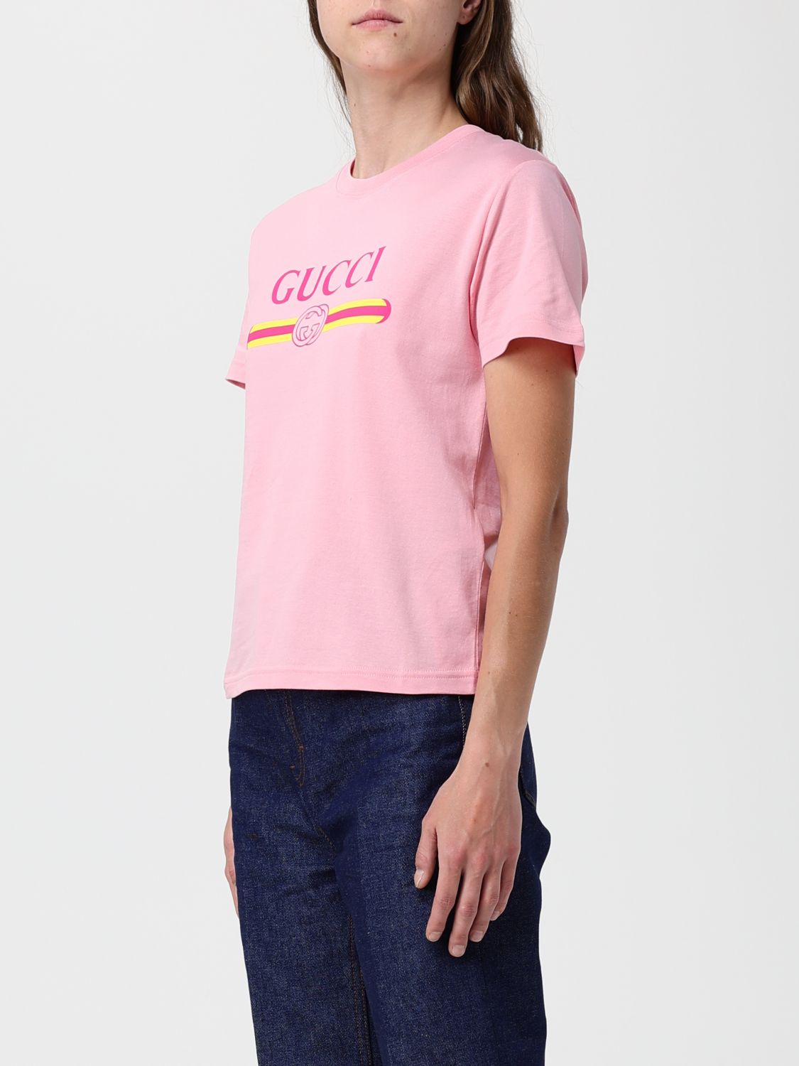 Gucci T-Shirt Woman Pink GUCCI