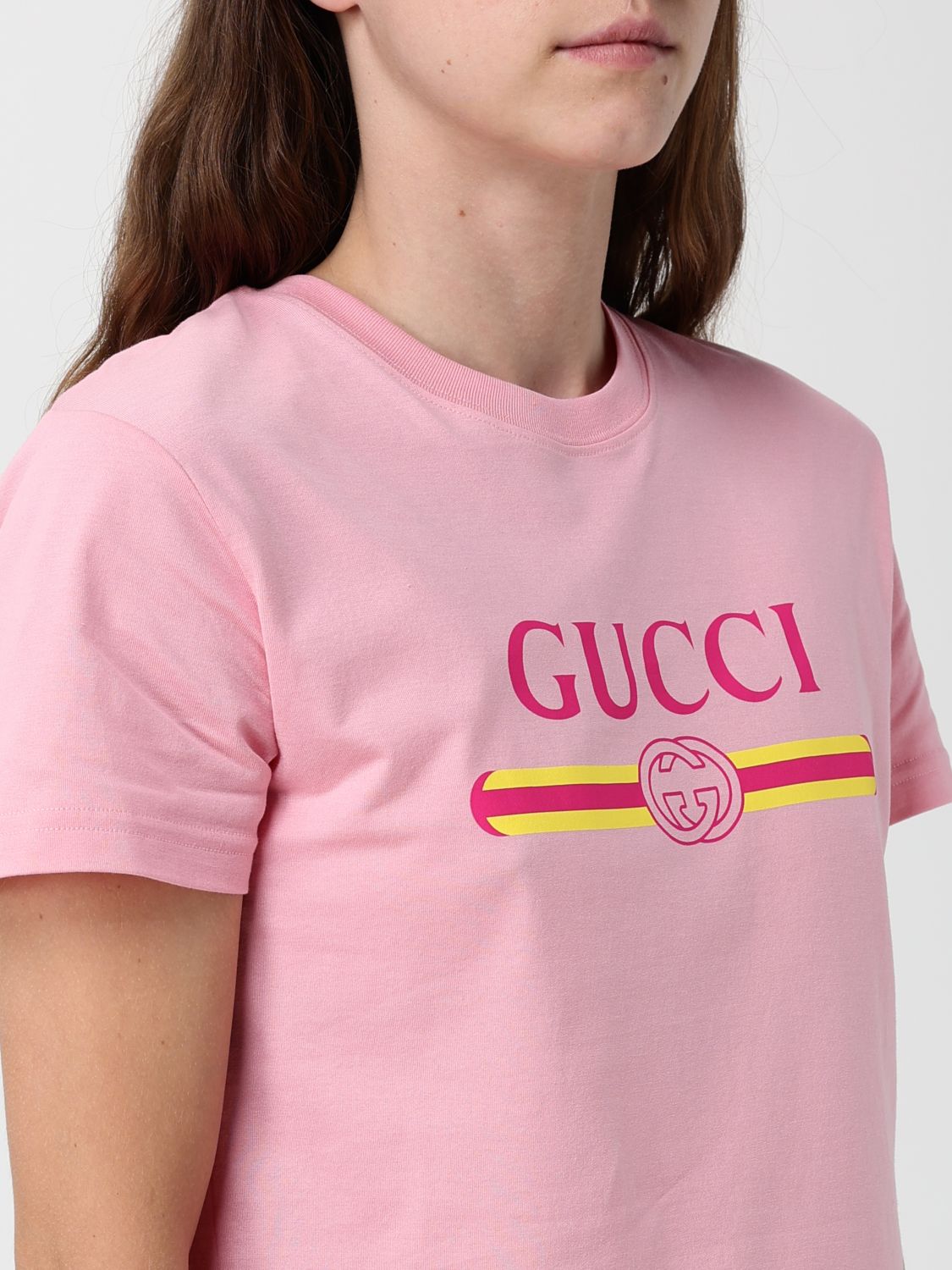 Gucci T-Shirt Woman Pink GUCCI