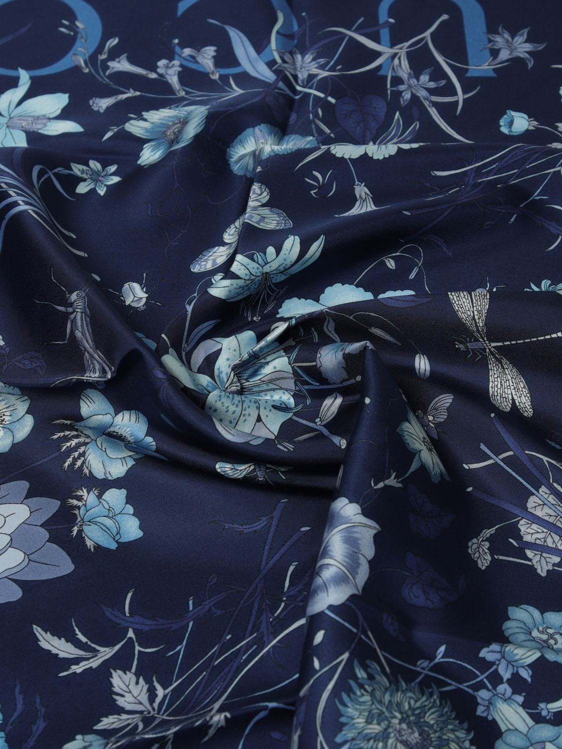 Gucci Neck Scarf Woman Blue