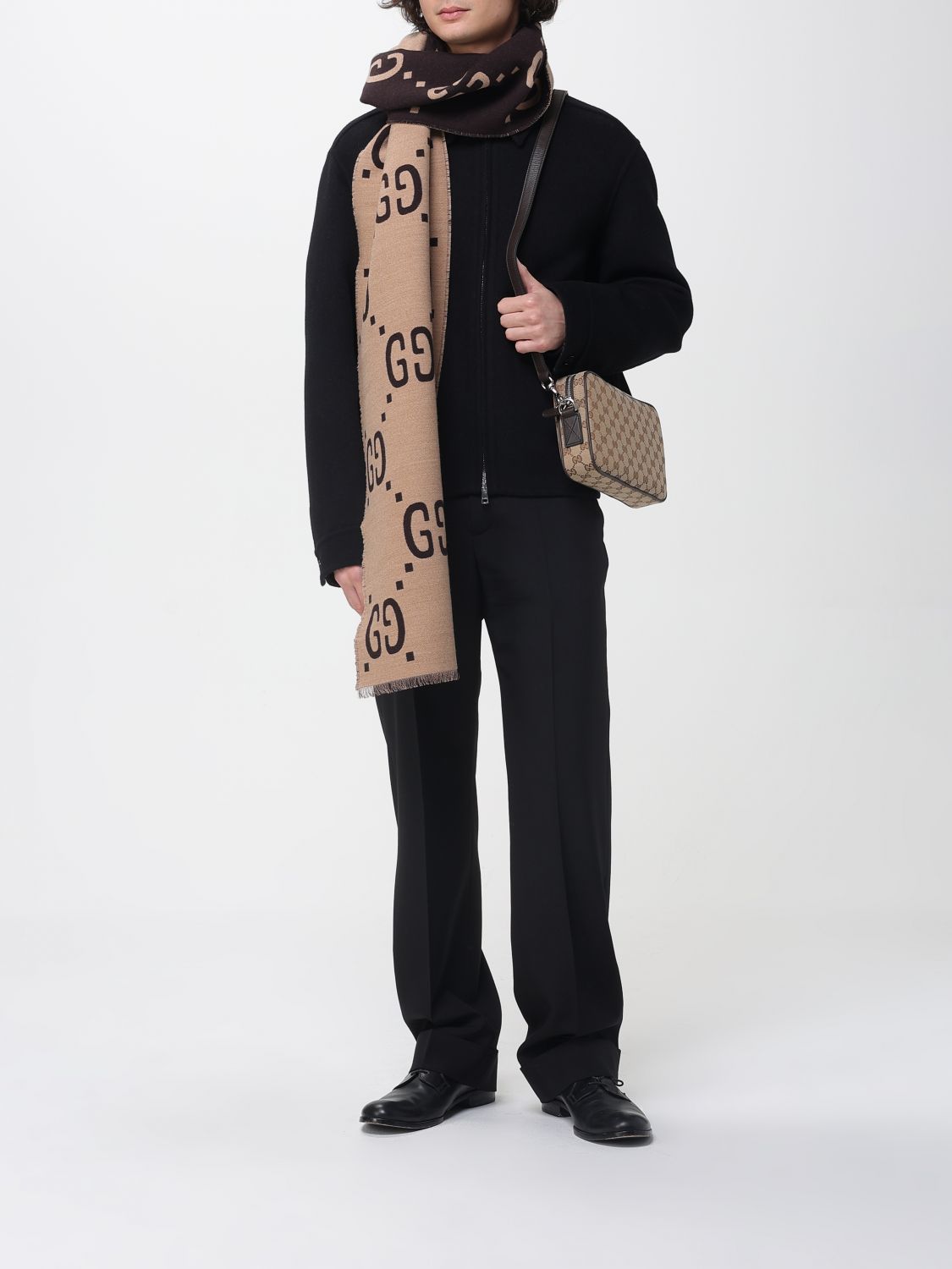 Gucci Shoulder Bag Men Beige GUCCI
