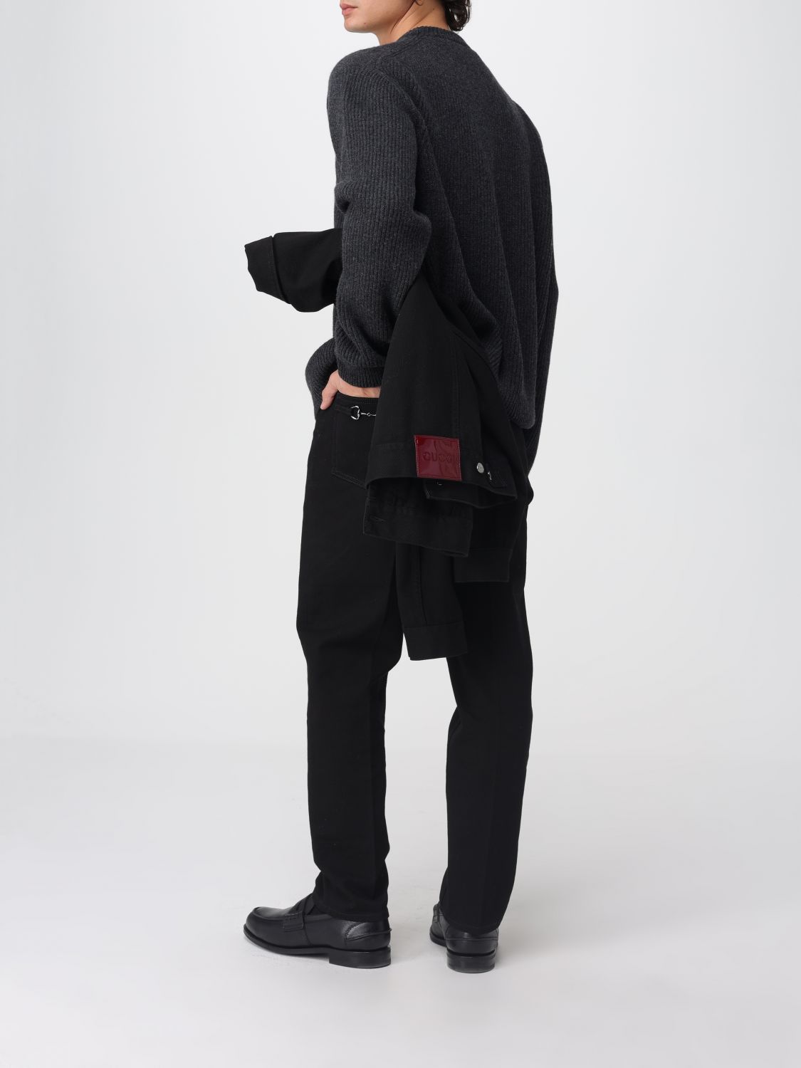 Gucci Sweater Men Charcoal GUCCI