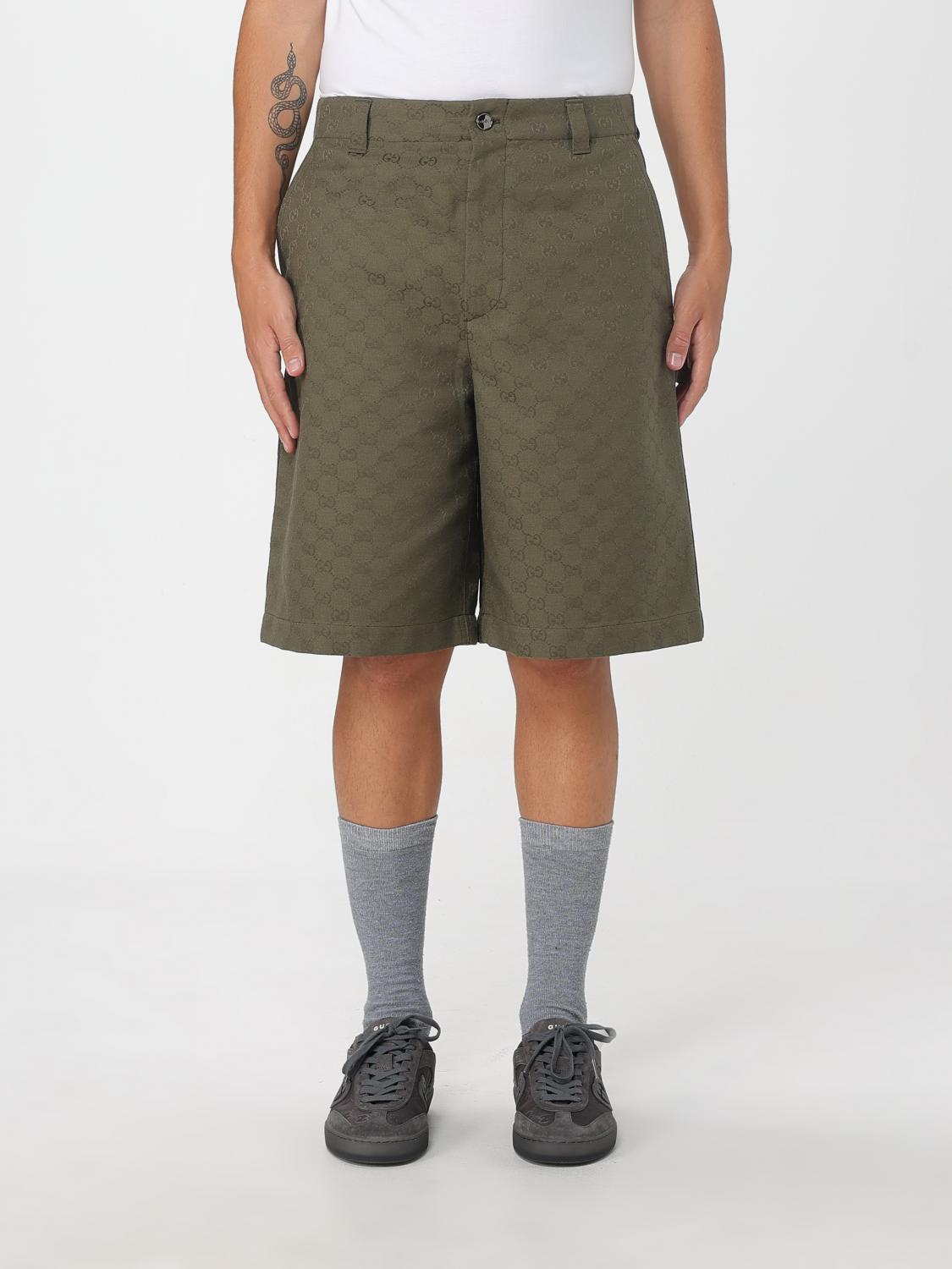 Gucci Shorts Men Green GUCCI