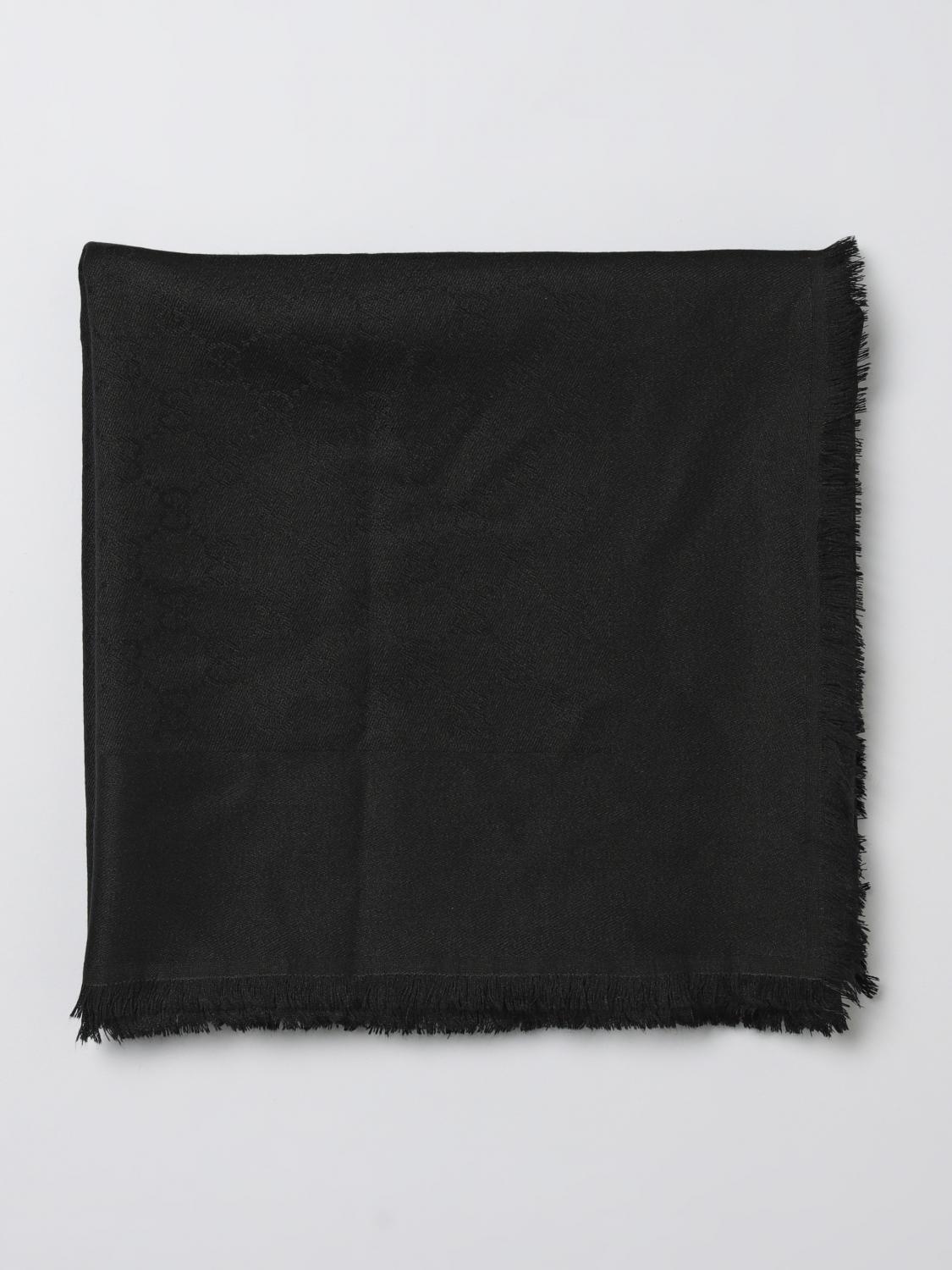Gucci Scarf Men Black GUCCI