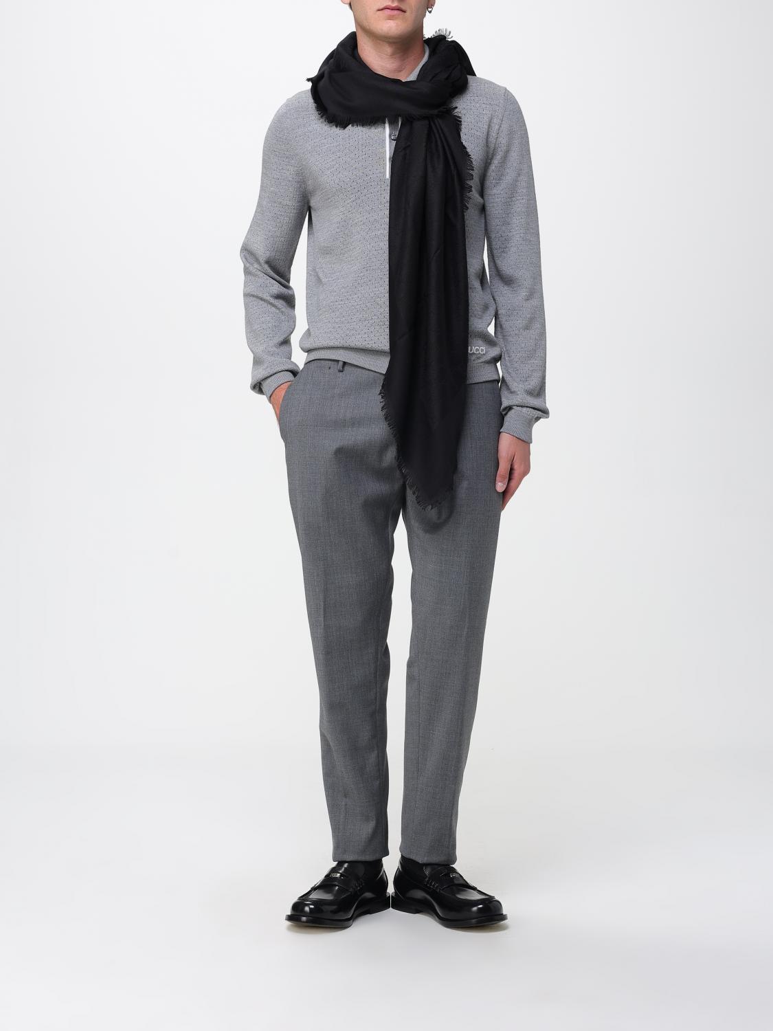 Gucci Scarf Men Black GUCCI