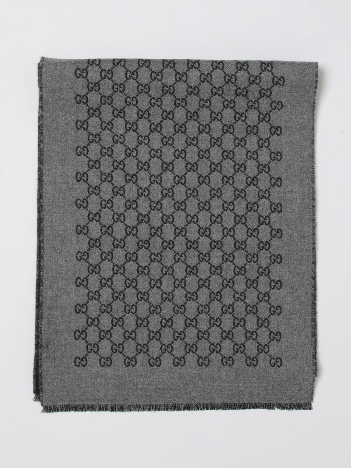 Gucci Scarf Men Charcoal