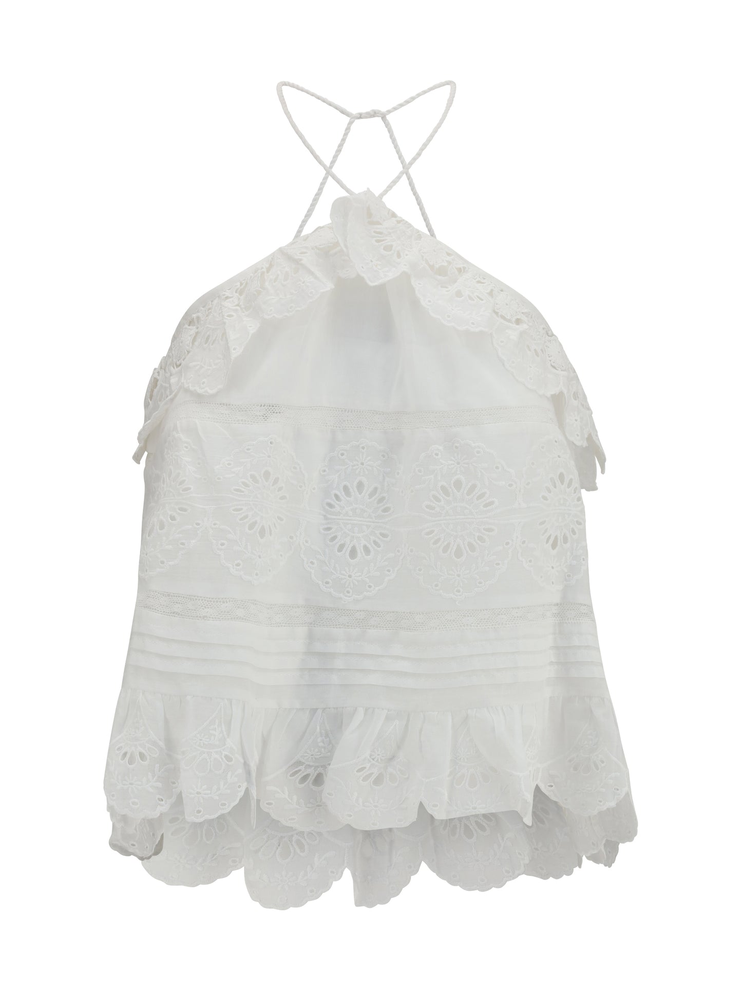 Marant Etoile Women Prisha Ruffle Top ISABEL MARANT ETOILE