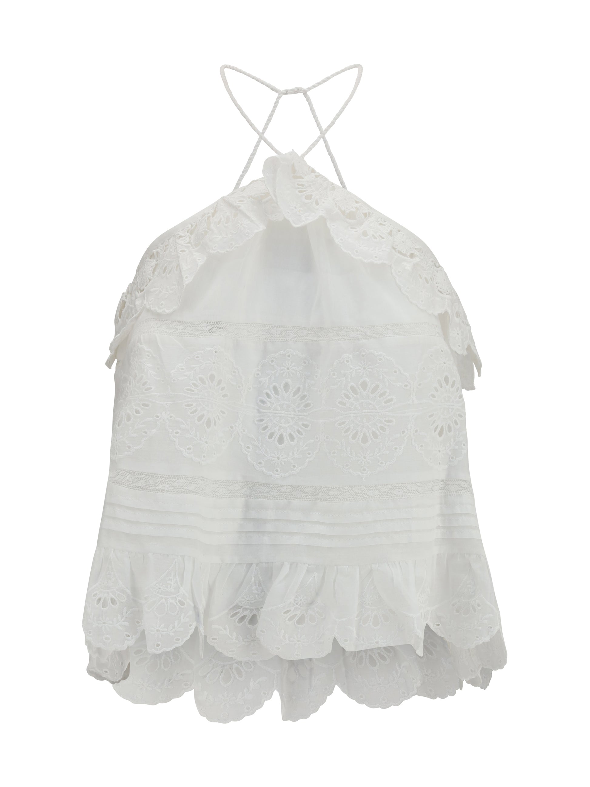 Marant Etoile Women Prisha Ruffle Top ISABEL MARANT ETOILE