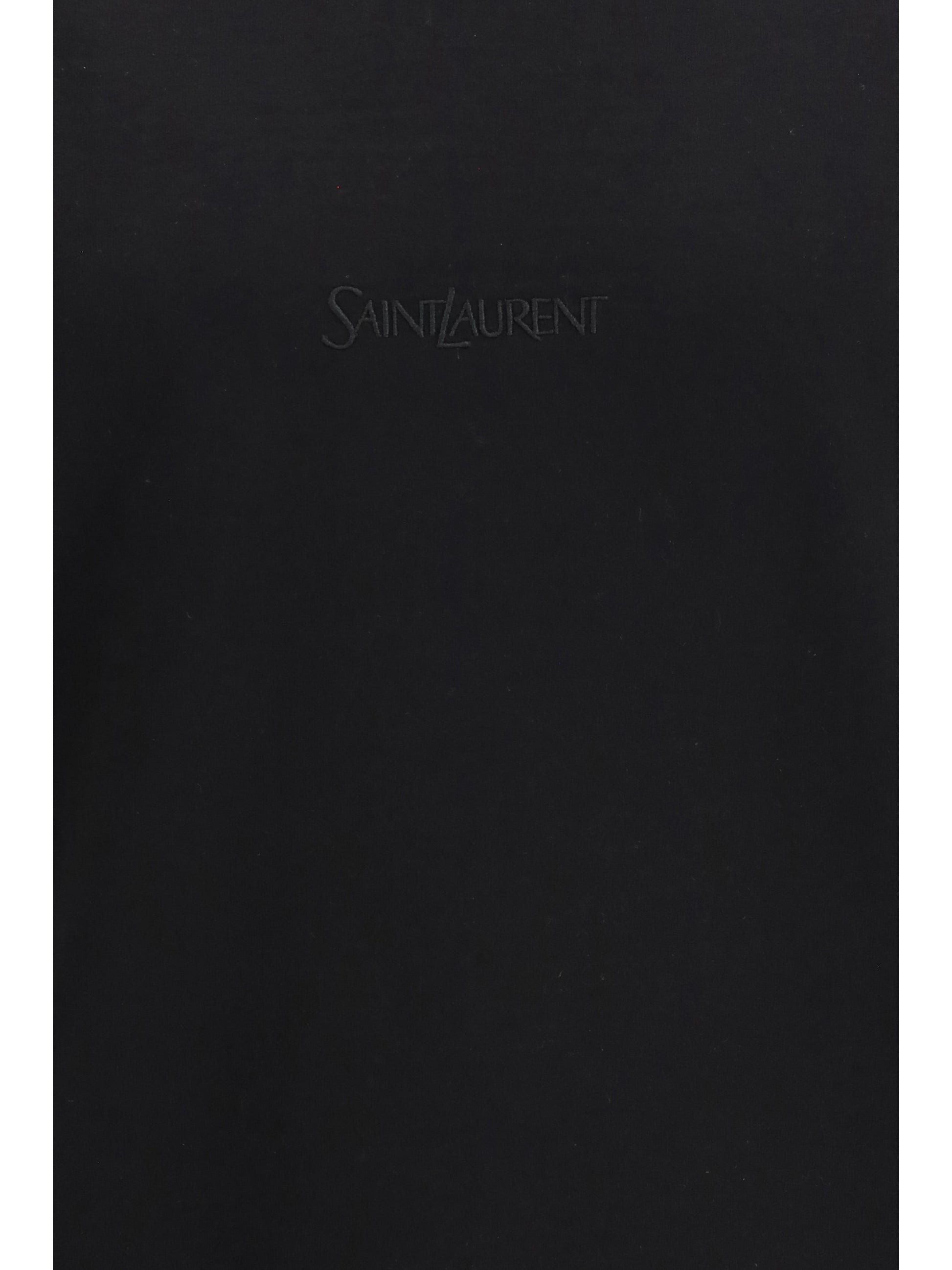 Saint Laurent Men Cotton Jersey T-Shirt With Embroidered Logo SAINT LAURENT