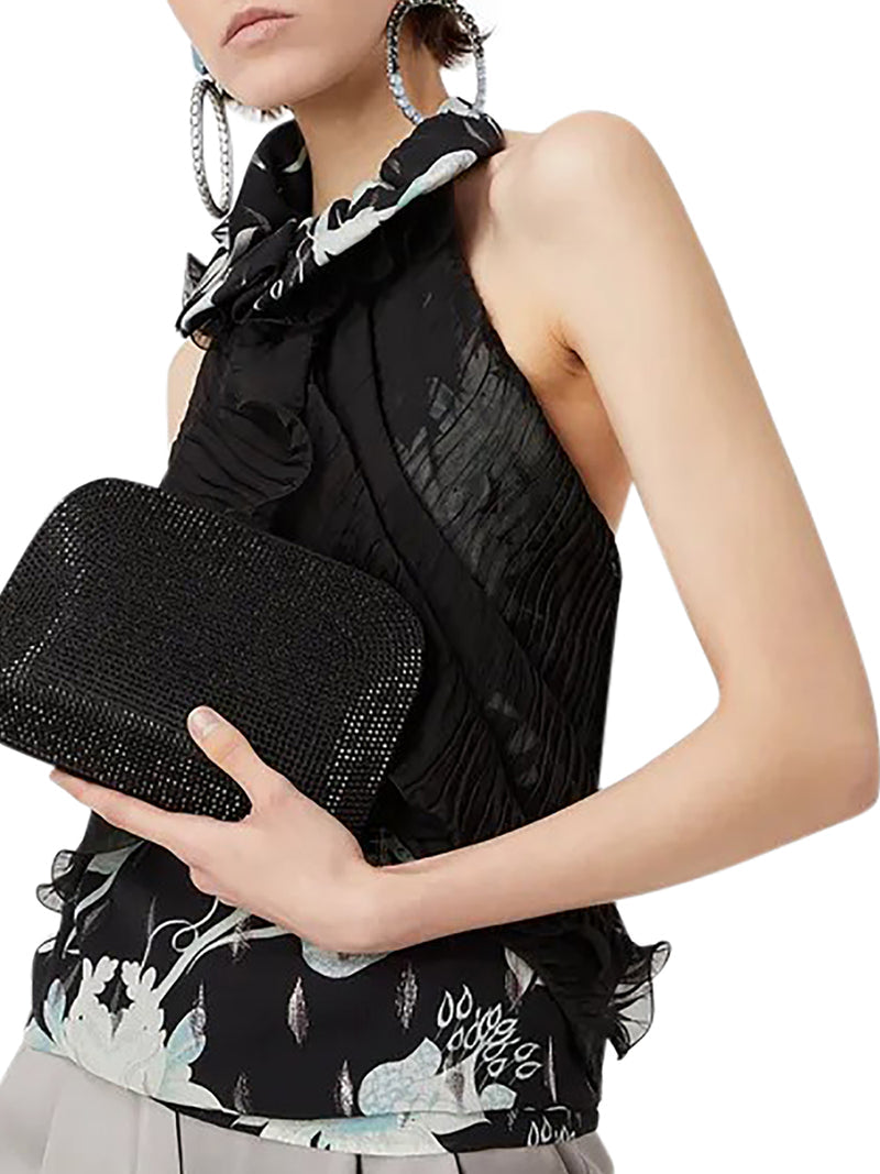 Giorgio Armani Women Clutch In Satin And Rhinestones GIORGIO ARMANI