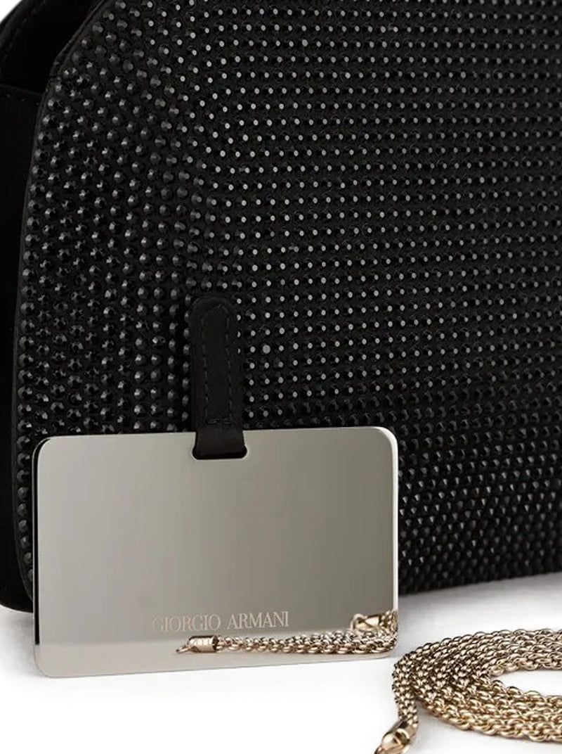 Giorgio Armani Women Clutch In Satin And Rhinestones GIORGIO ARMANI
