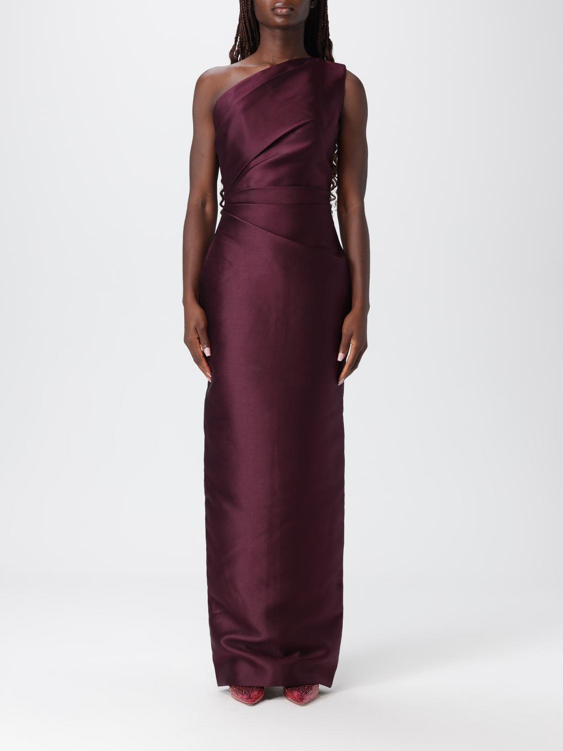 Solace London Dress Woman Burgundy SOLACE LONDON