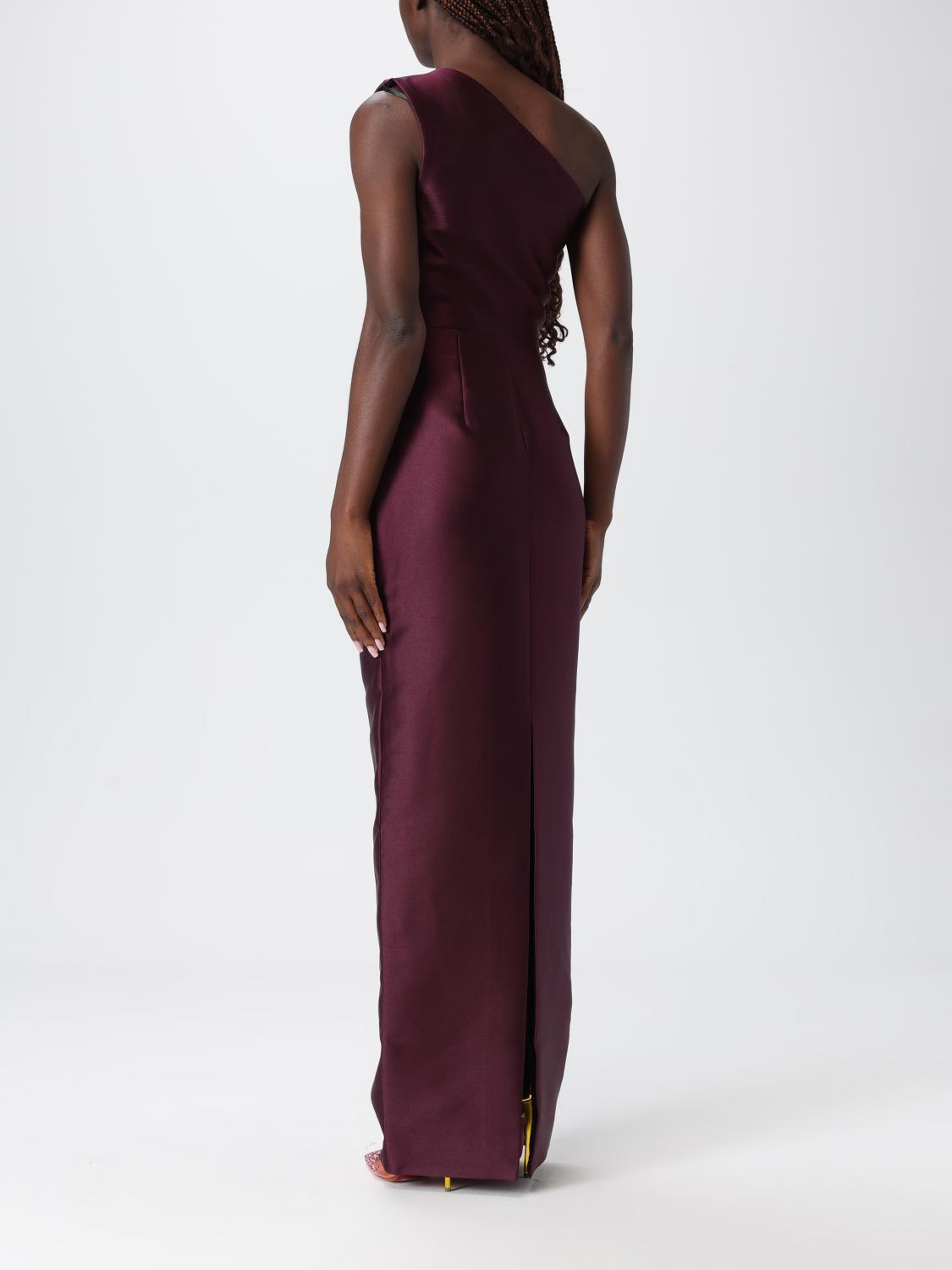 Solace London Dress Woman Burgundy SOLACE LONDON