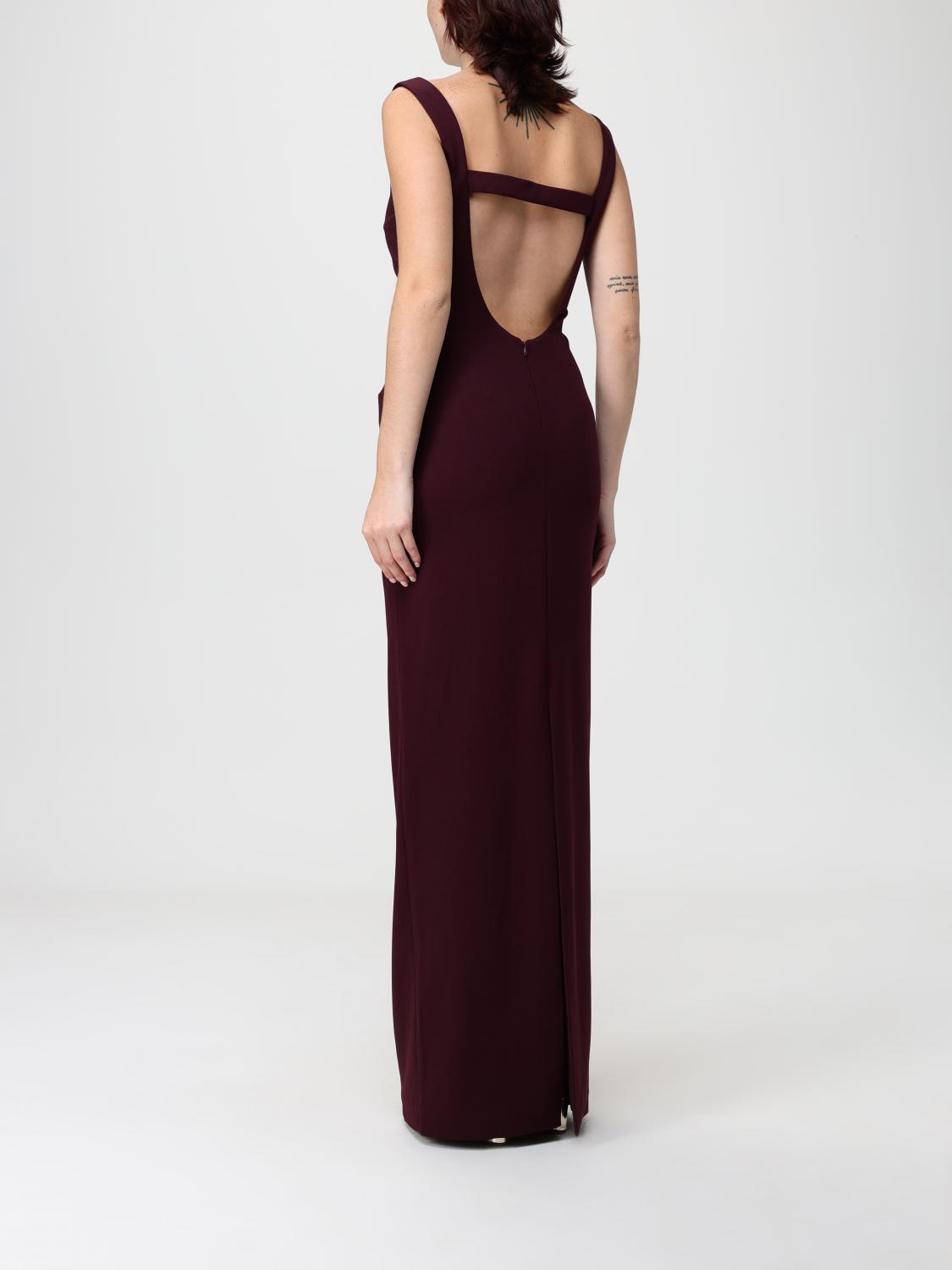 Solace London Dress Woman Burgundy SOLACE LONDON