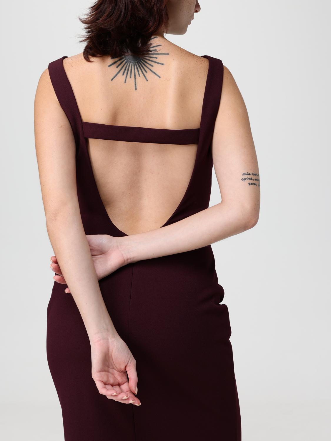 Solace London Dress Woman Burgundy SOLACE LONDON