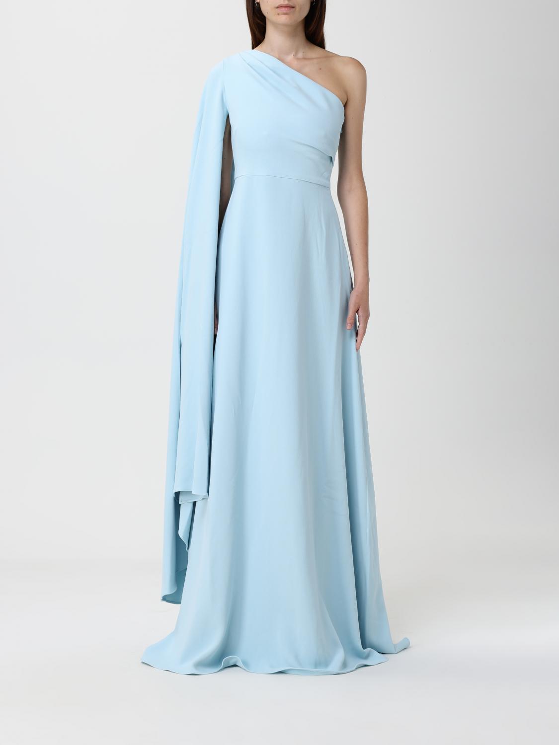 Solace London Dress Woman Gnawed Blue SOLACE LONDON