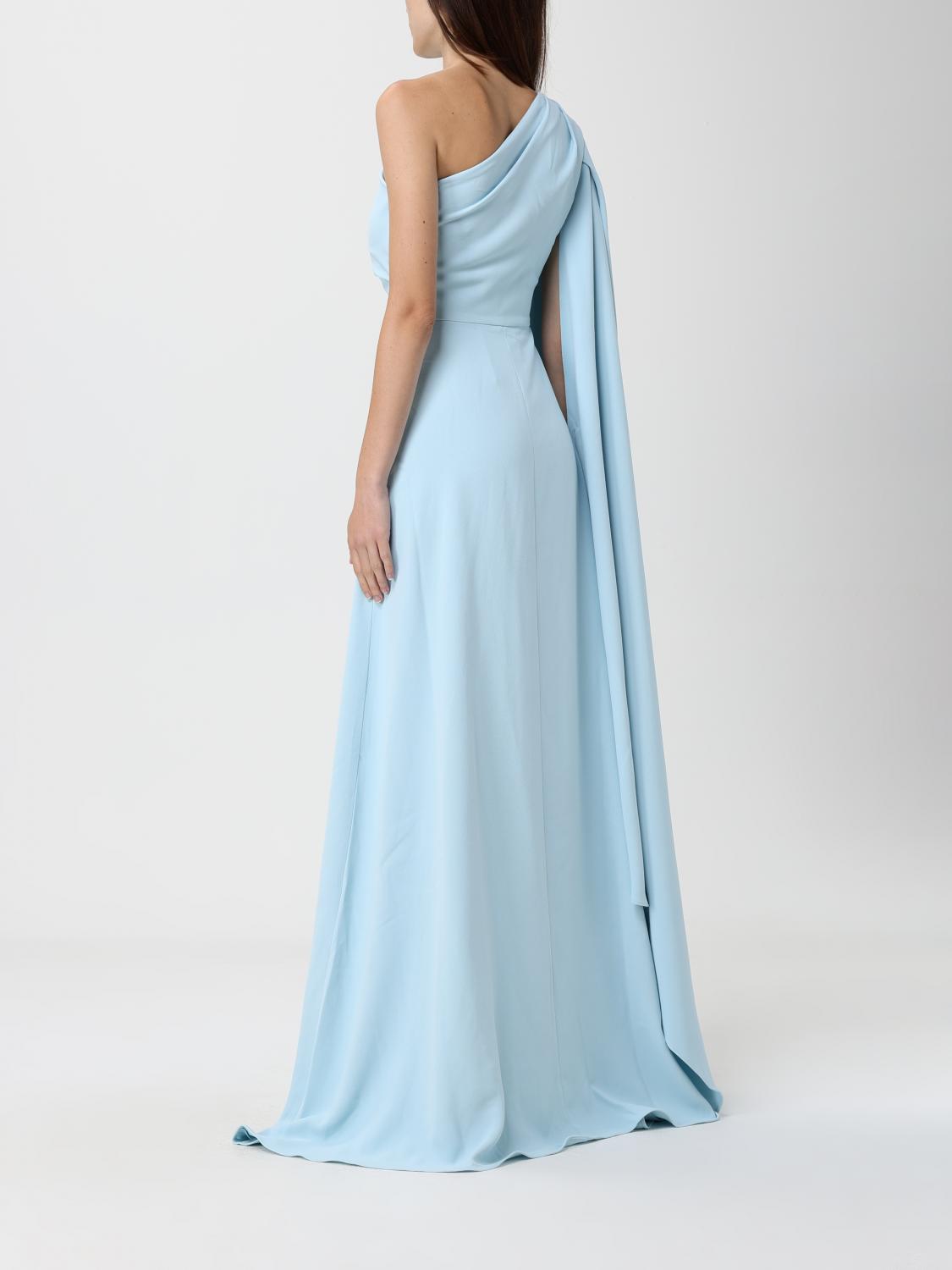 Solace London Dress Woman Gnawed Blue SOLACE LONDON