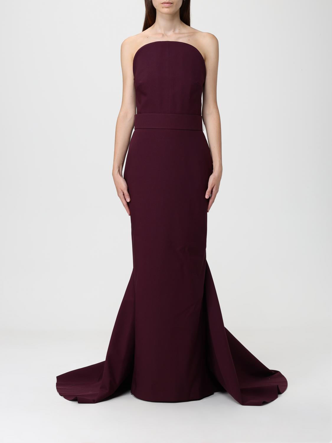Solace London Dress Woman Burgundy SOLACE LONDON