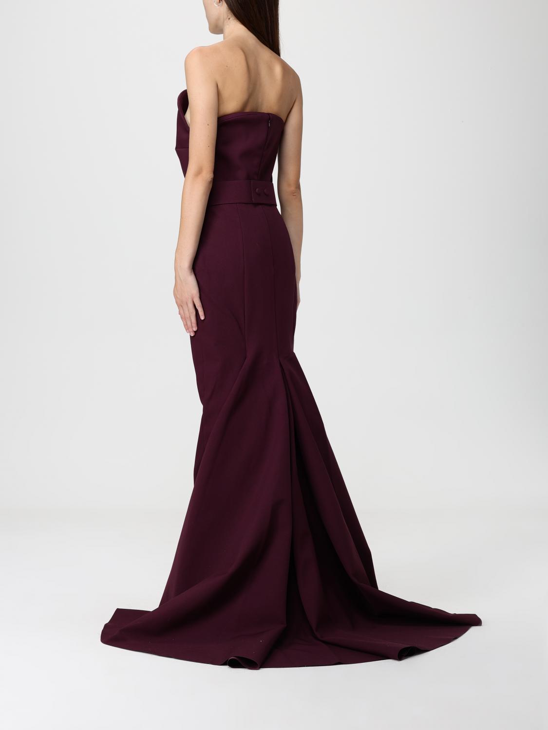 Solace London Dress Woman Burgundy SOLACE LONDON