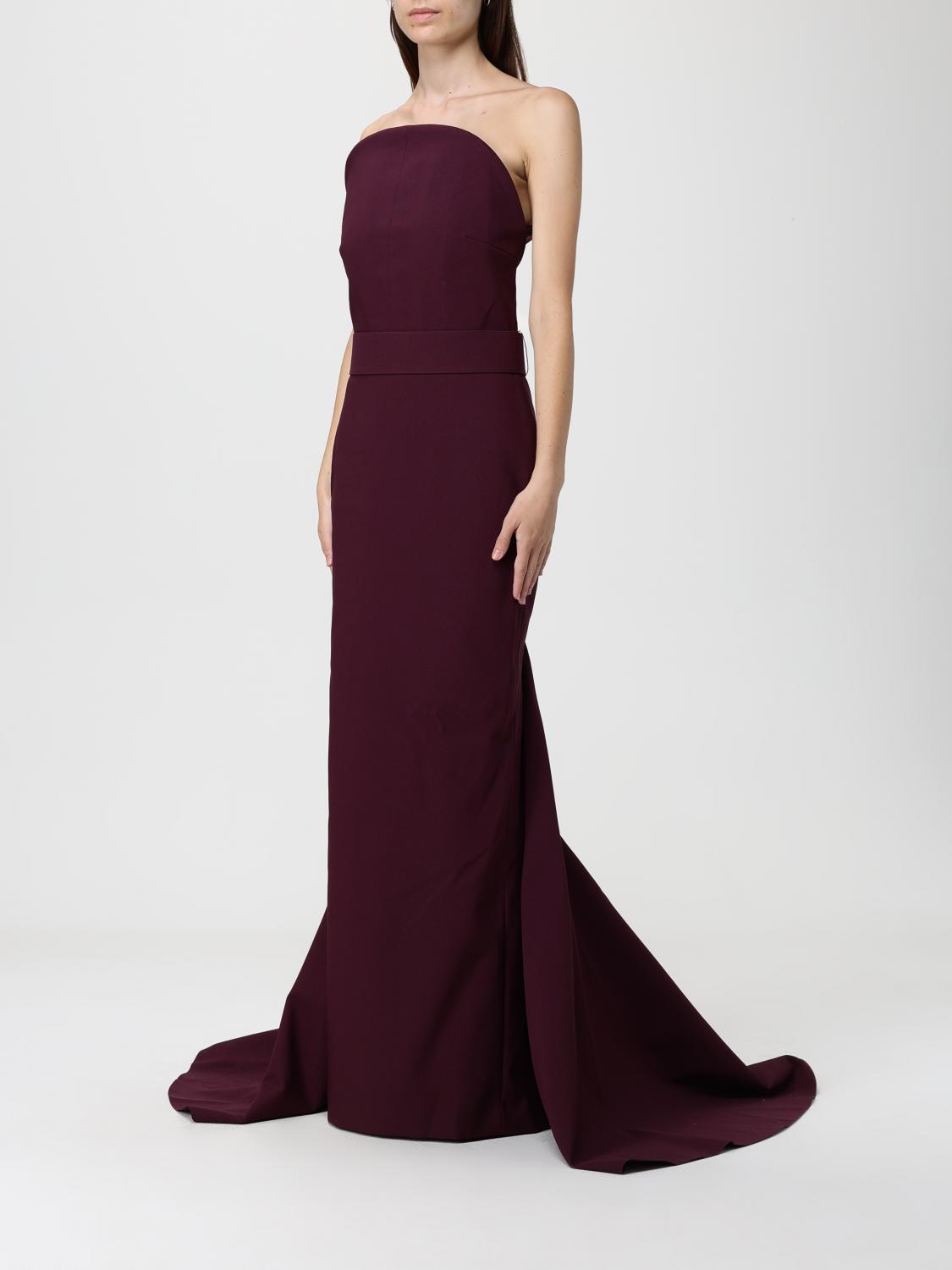 Solace London Dress Woman Burgundy SOLACE LONDON