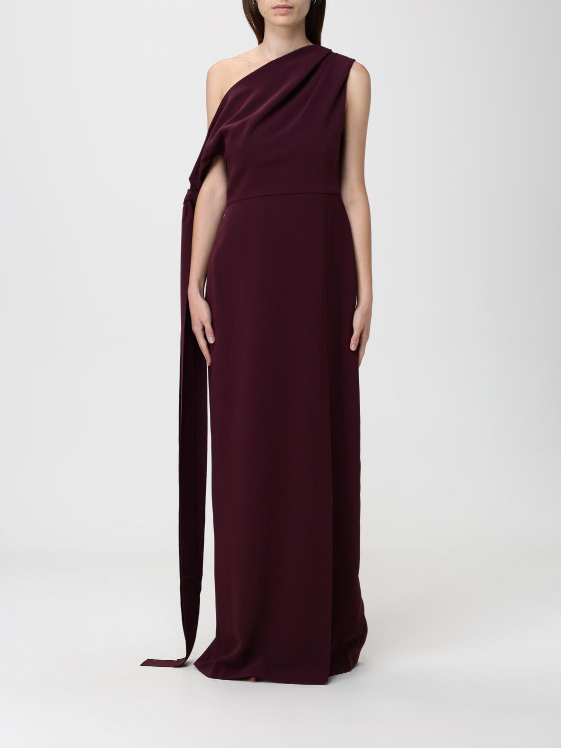Solace London Dress Woman Burgundy SOLACE LONDON