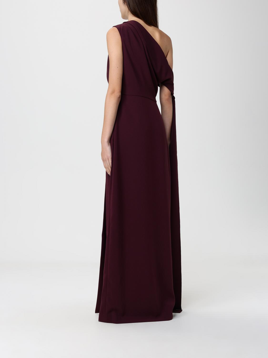 Solace London Dress Woman Burgundy SOLACE LONDON