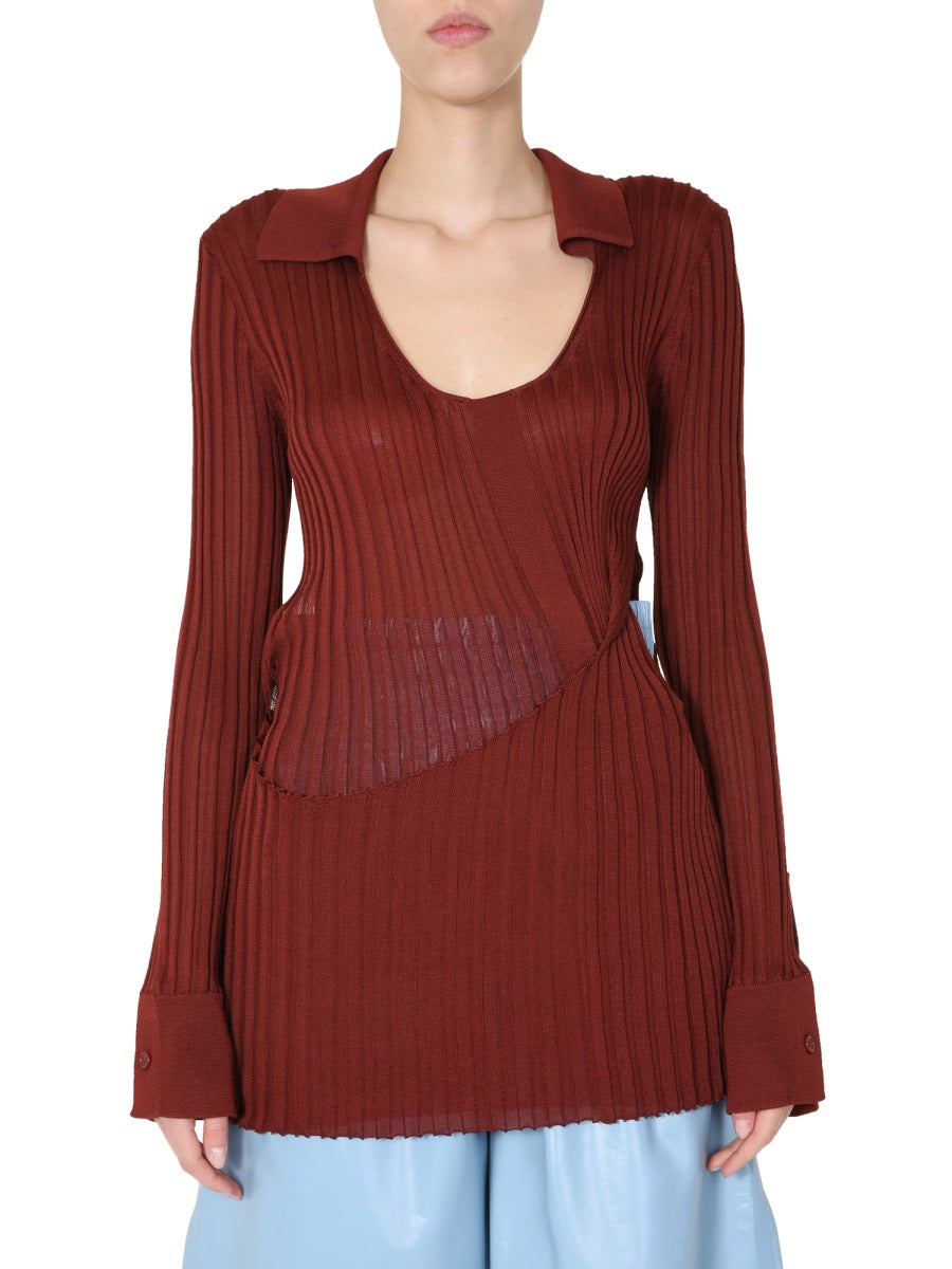 Bottega Veneta Women Ribbed Sweater BOTTEGA VENETA