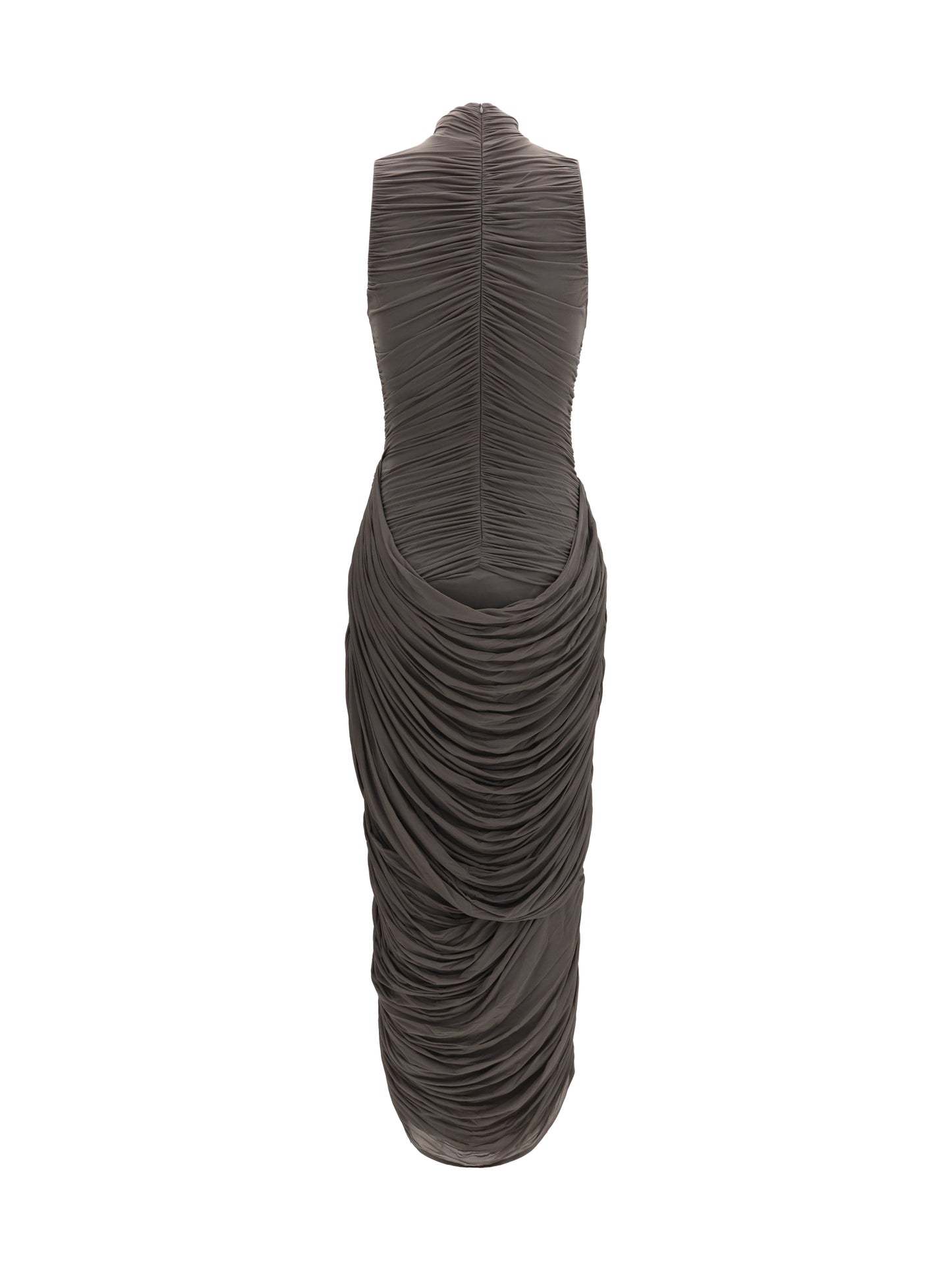 Magda Butrym Women Draped High-Neck Midi Dress MAGDA BUTRYM