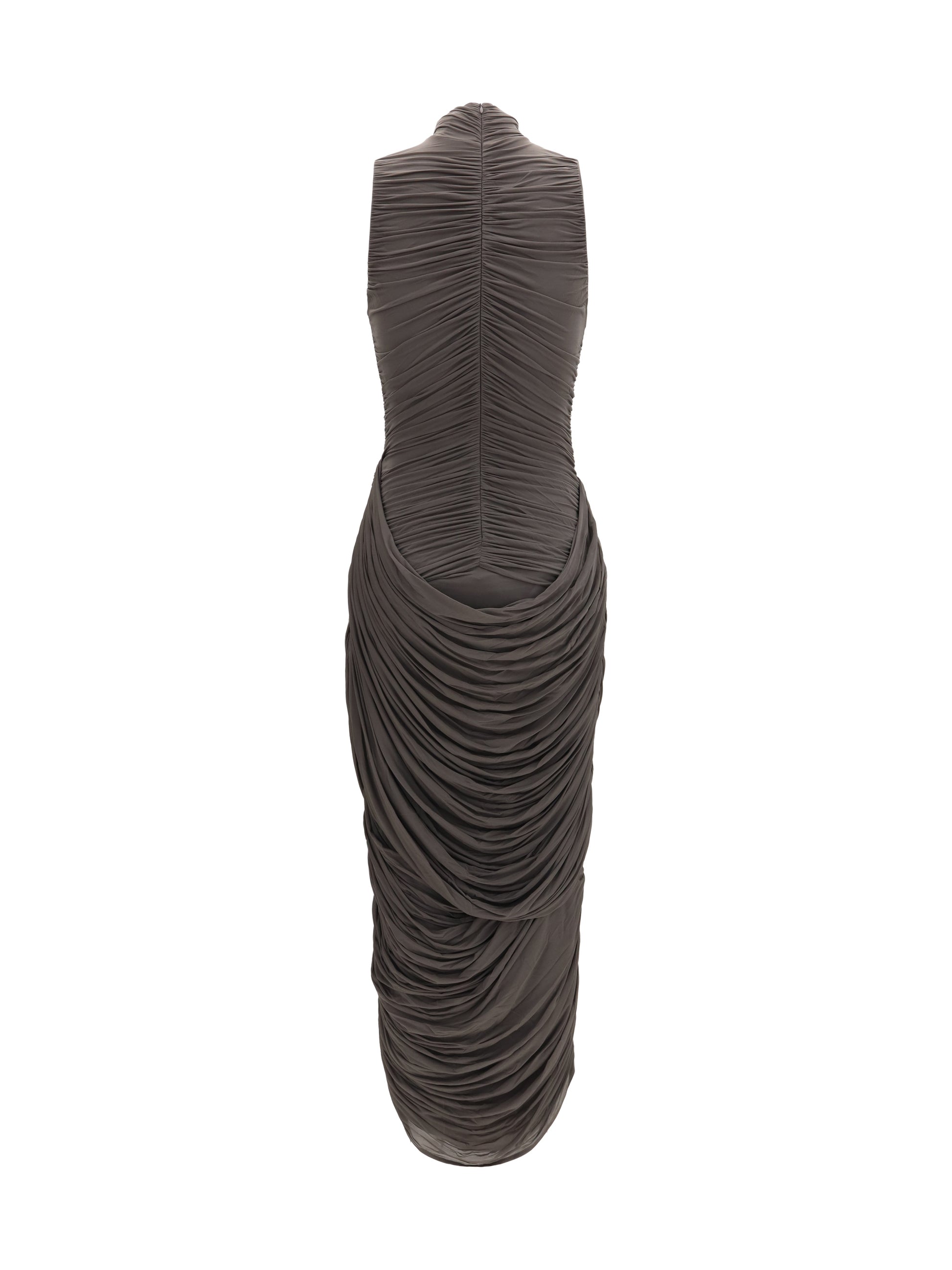 Magda Butrym Women Draped High-Neck Midi Dress MAGDA BUTRYM