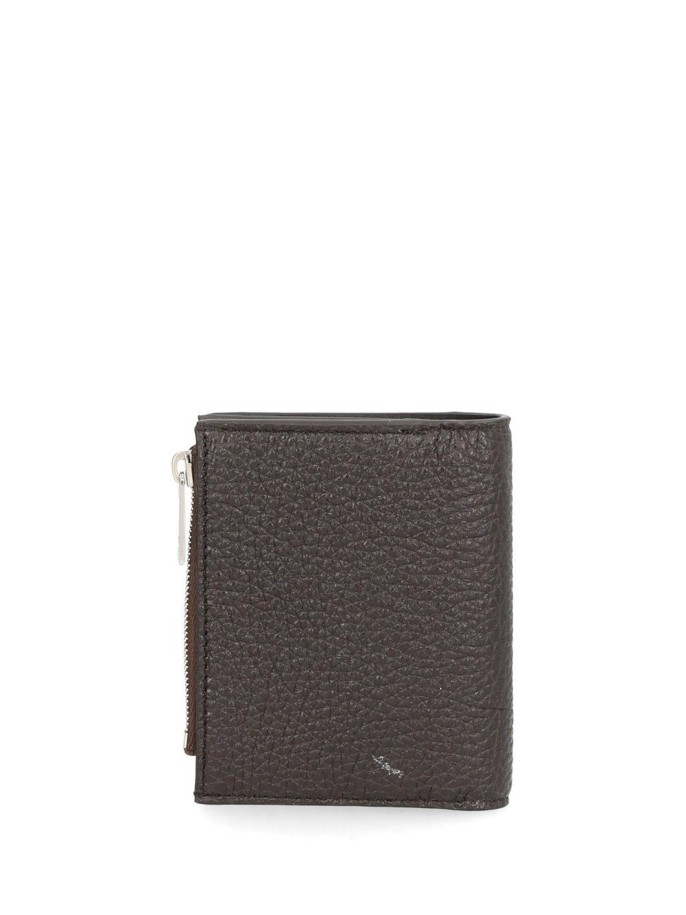 Celine Men Compact Wallet In Grained Calfskin CELINE
