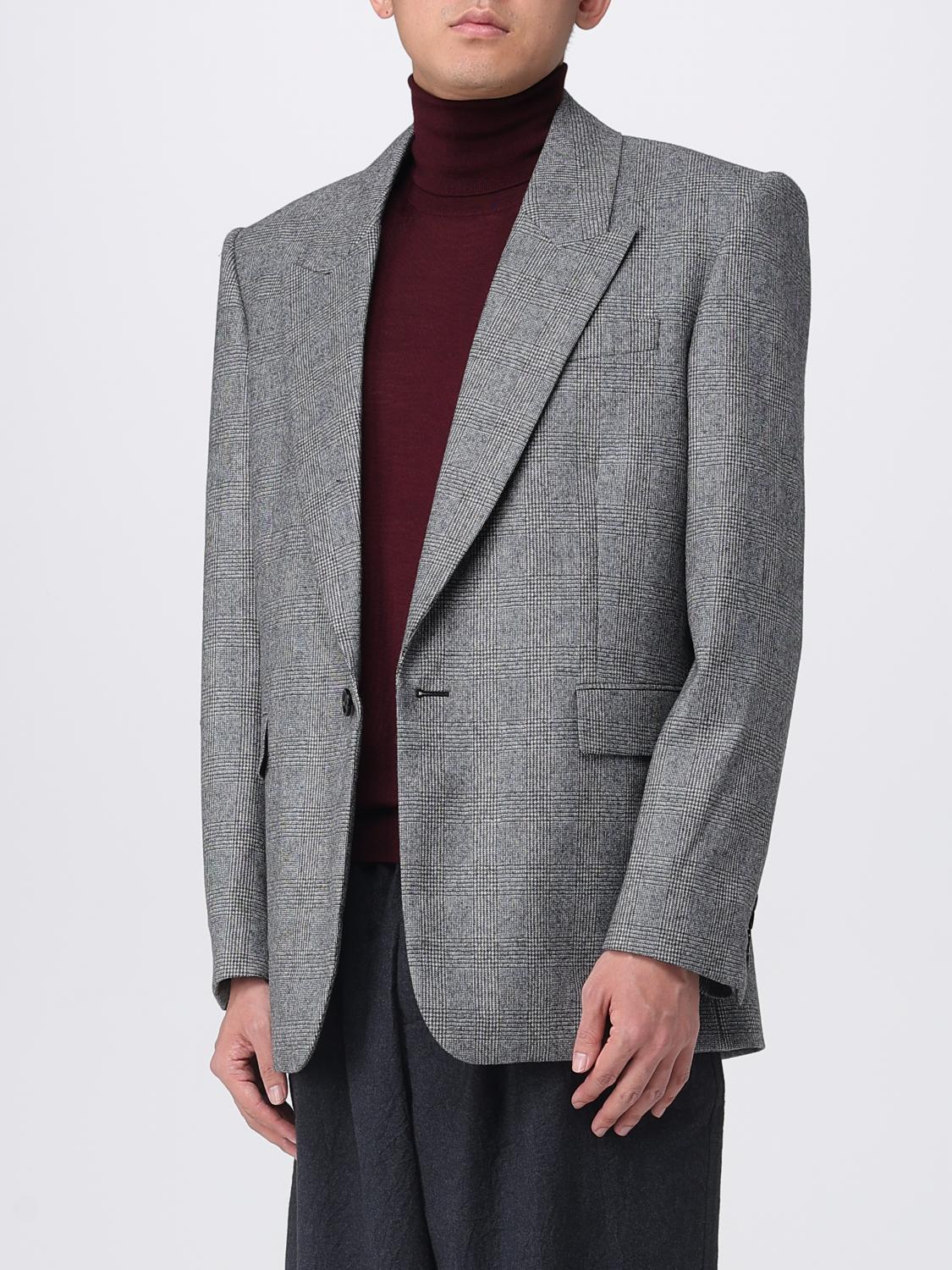 Saint Laurent Jacket Men Grey