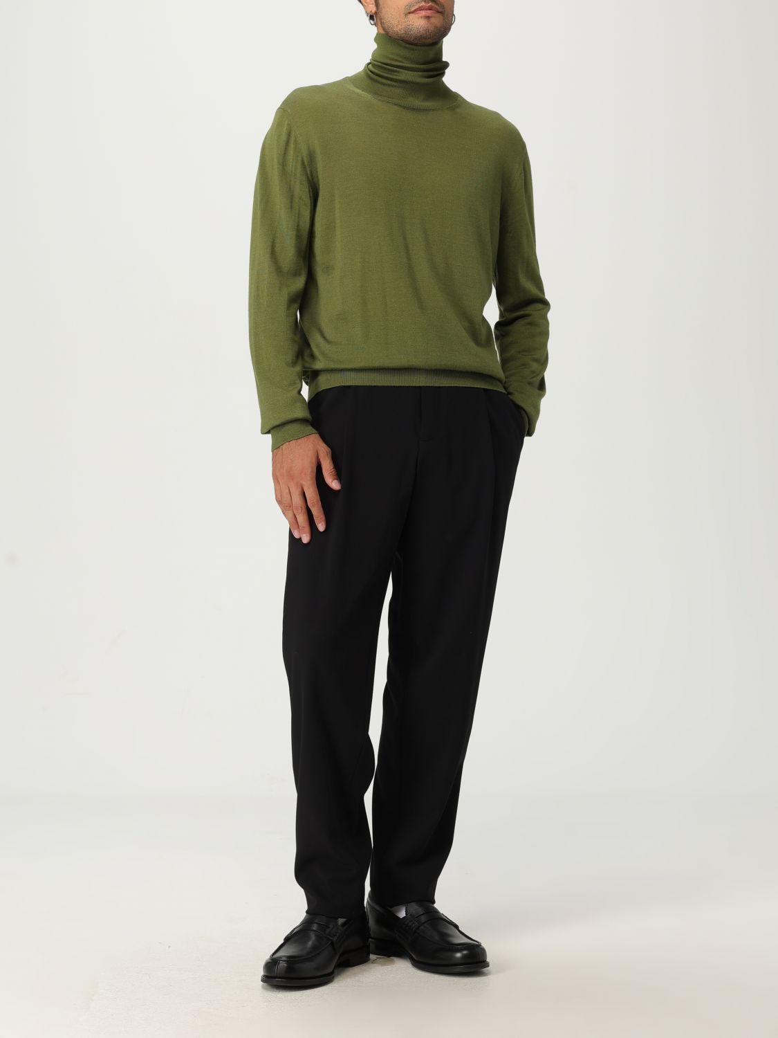 Saint Laurent Sweater Men Olive SAINT LAURENT