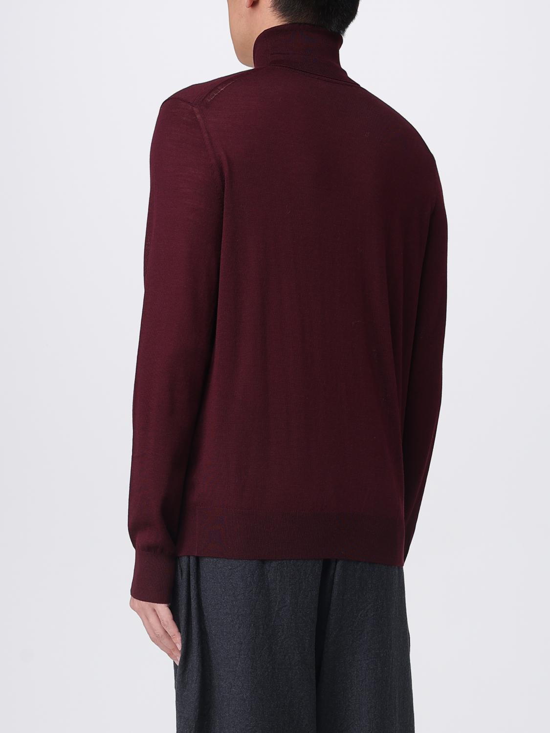 Saint Laurent Sweater Men Burgundy SAINT LAURENT