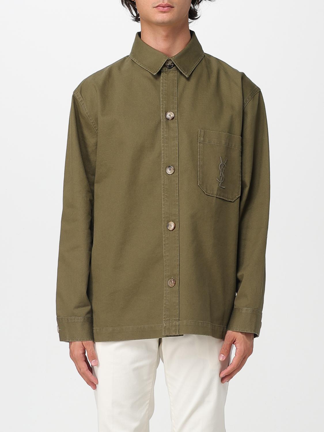 Saint Laurent Shirt Men Military SAINT LAURENT