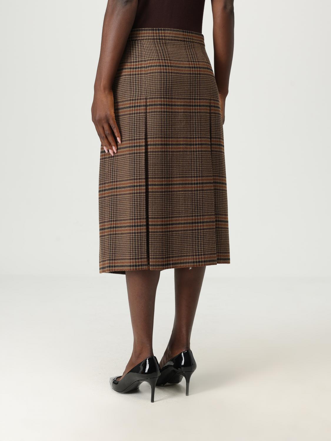 Saint Laurent Skirt Woman Camel SAINT LAURENT