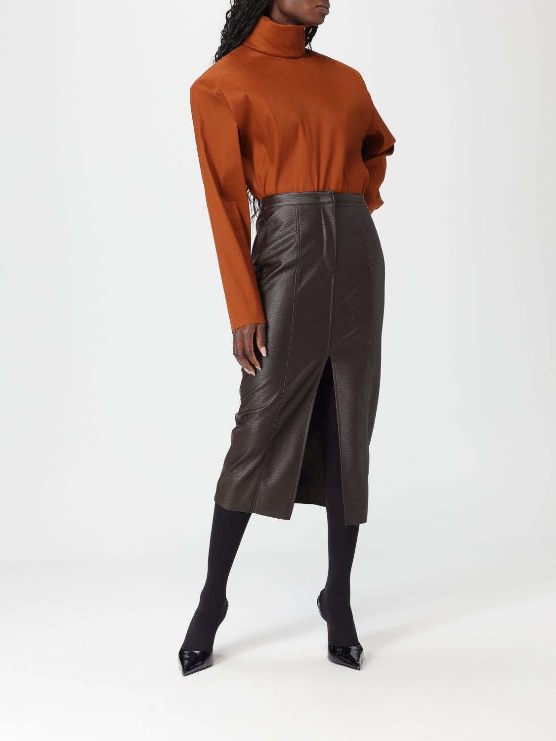 Saint Laurent Top Woman Leather SAINT LAURENT