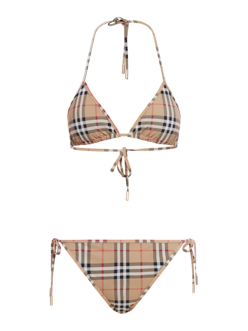 Burberry Women Vintage Check Triangle Bikini BURBERRY