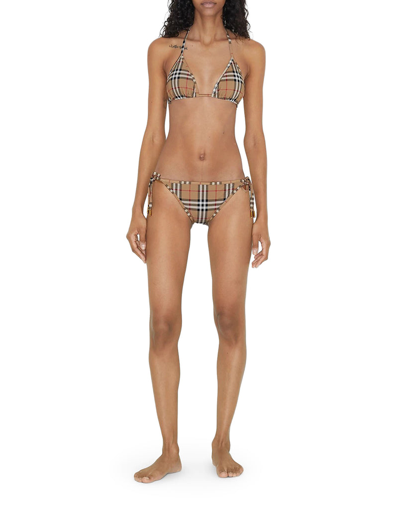 Burberry Women Vintage Check Triangle Bikini BURBERRY