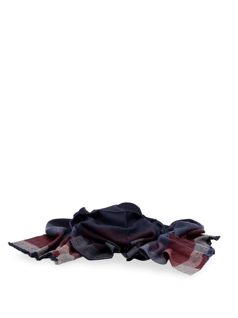 Brunello Cucinelli Men Wool And Cashmere Check Scarf BRUNELLO CUCINELLI