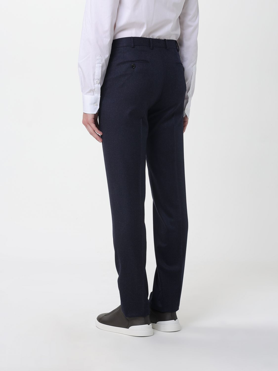 Zegna Pants Men Navy ZEGNA