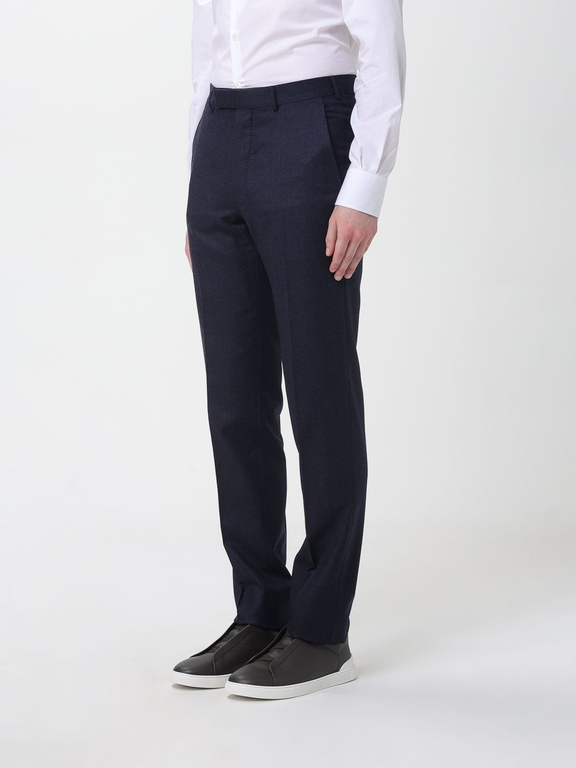 Zegna Pants Men Navy ZEGNA