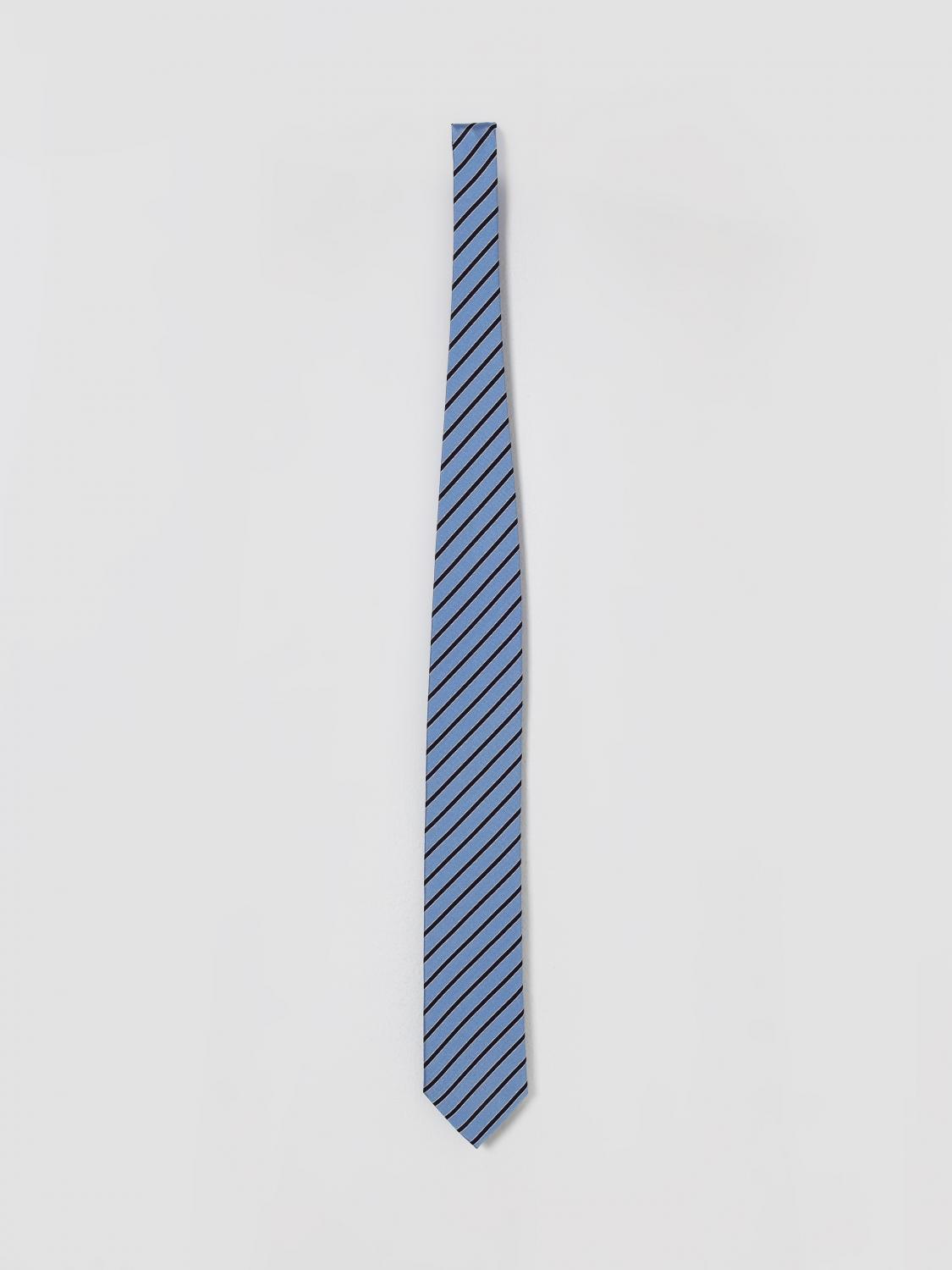 Zegna Tie Men Gnawed Blue ZEGNA
