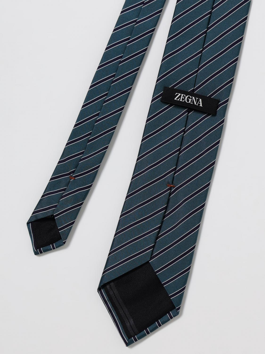 Zegna Tie Men Green ZEGNA