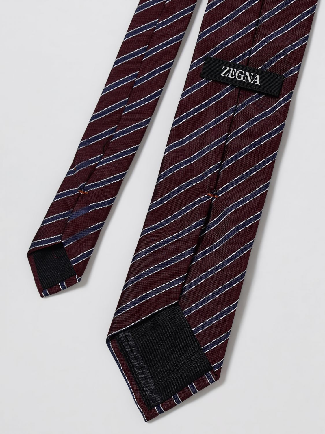 Zegna Tie Men Burgundy ZEGNA