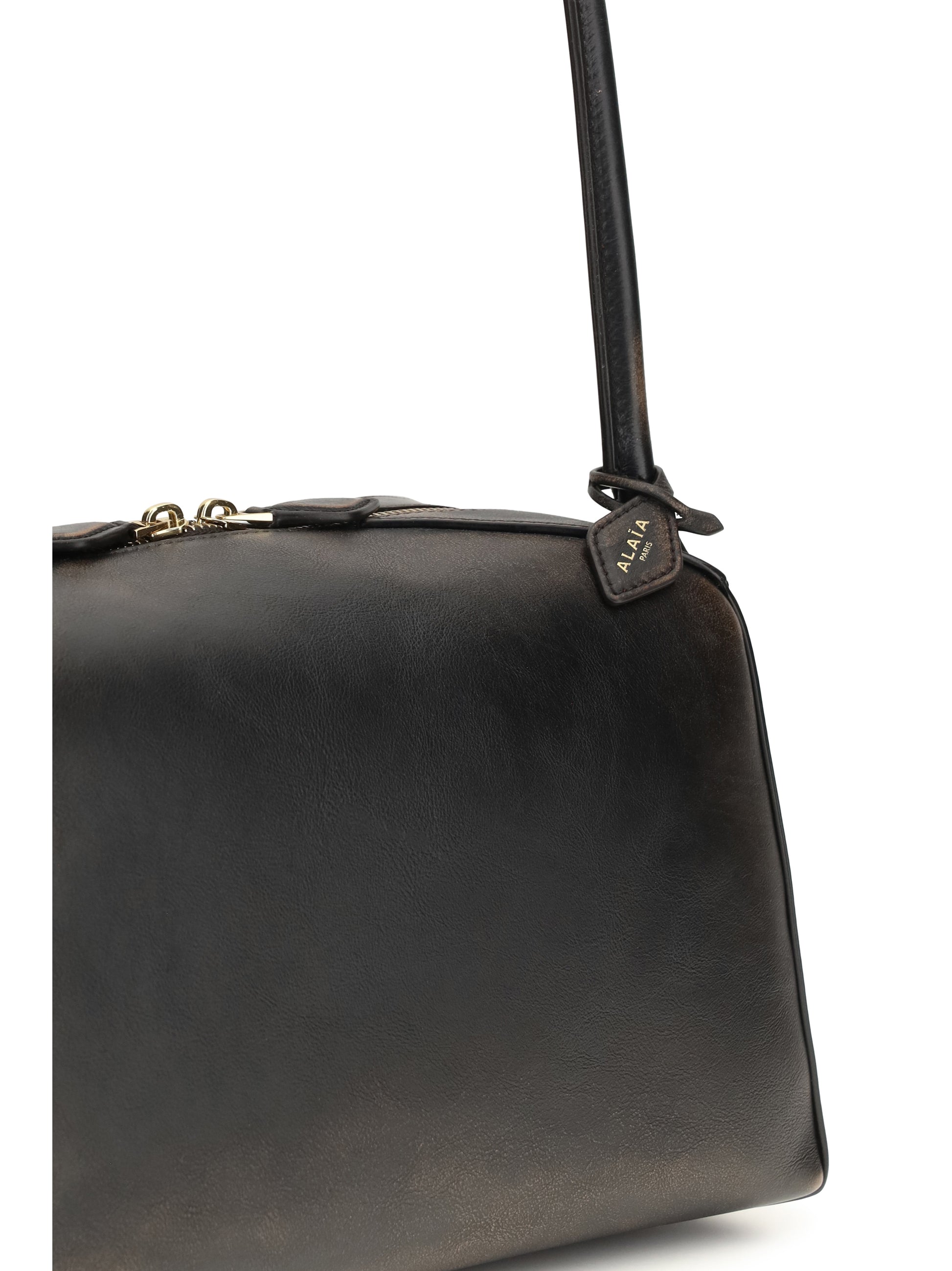 Alaïa Women Le Bouledogue Shoulder Bag In Aged Leather ALAIA