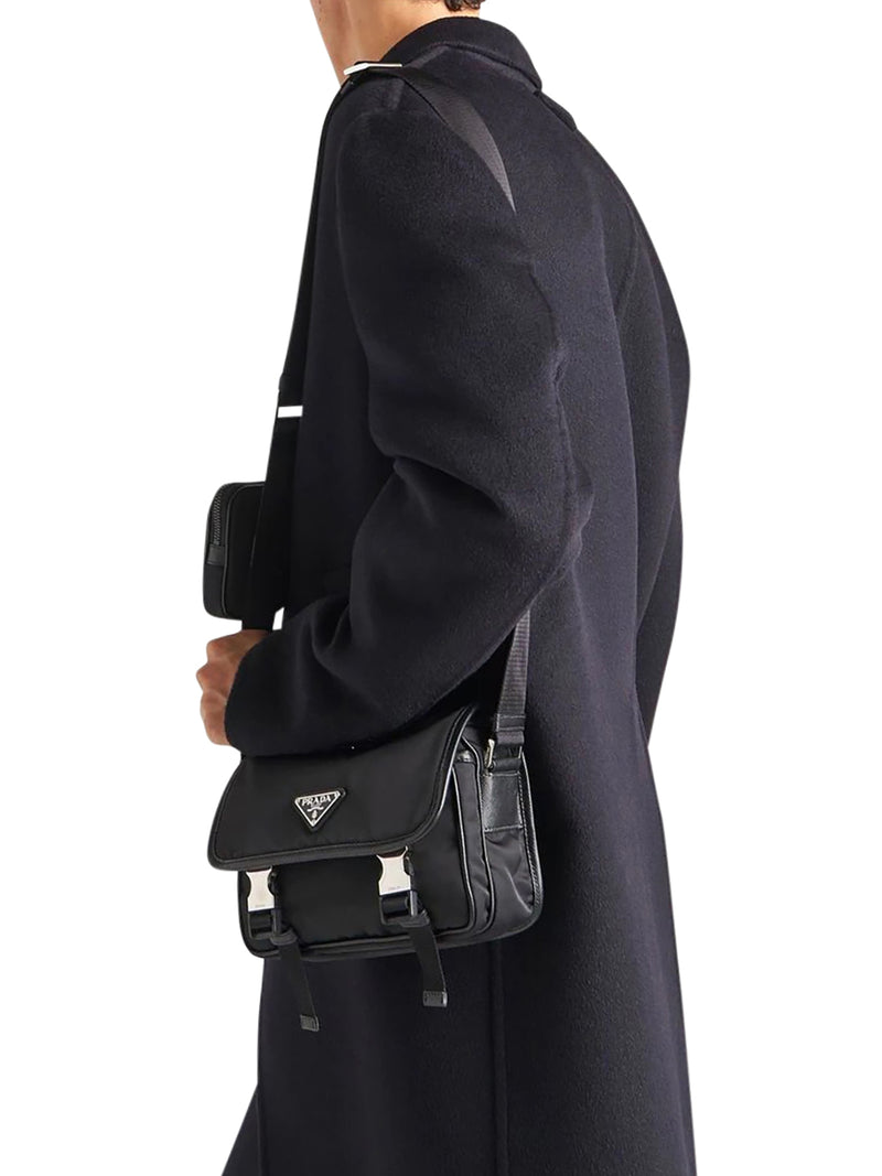 Prada Men Re-Nylon And Saffiano Shoulder Bag PRADA