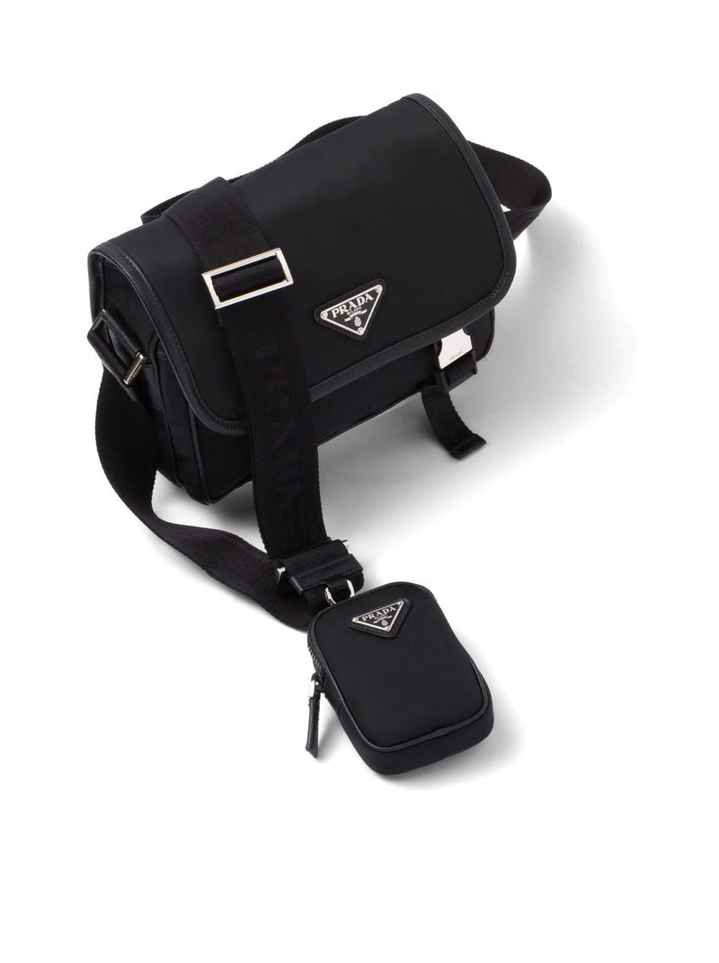 Prada Men Re-Nylon And Saffiano Shoulder Bag PRADA