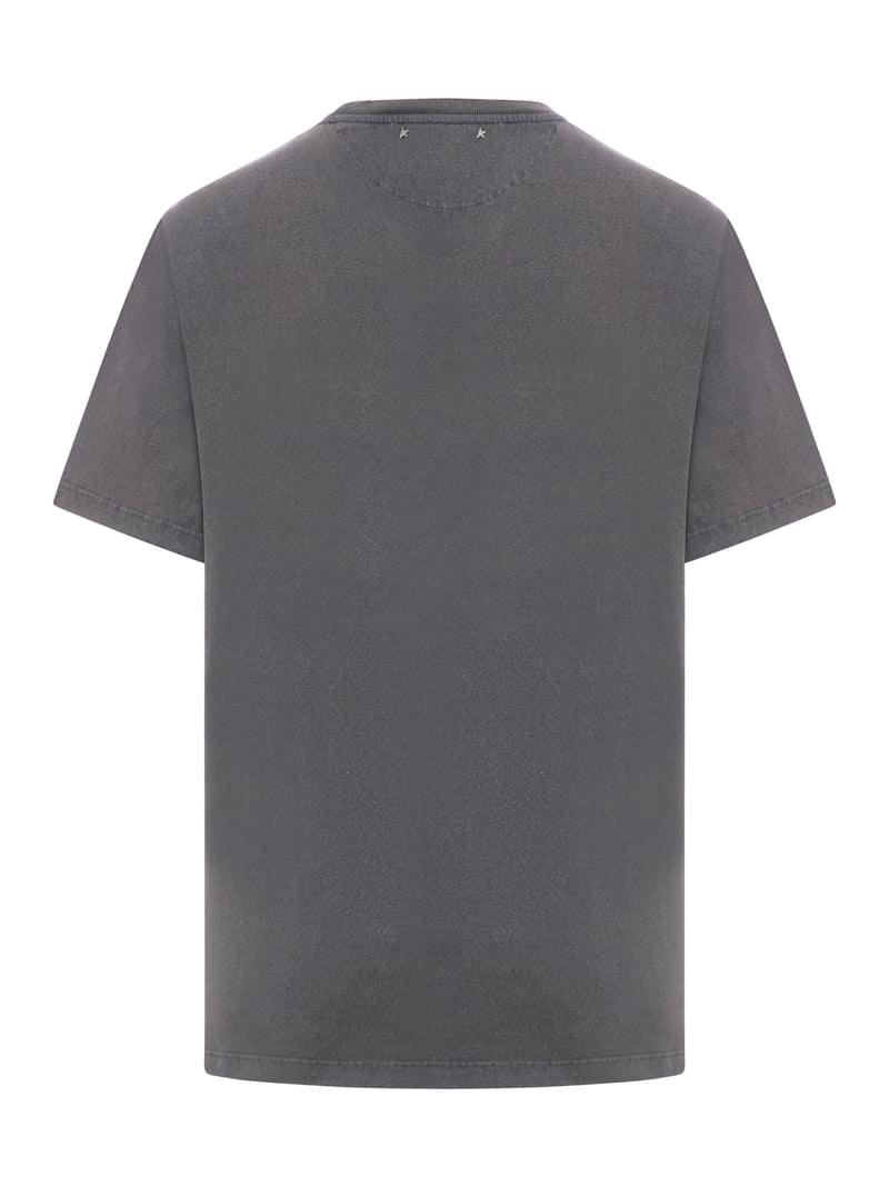 Golden Goose Deluxe Brand Men Short-Sleeved T-Shirt With Logo Print GOLDEN GOOSE