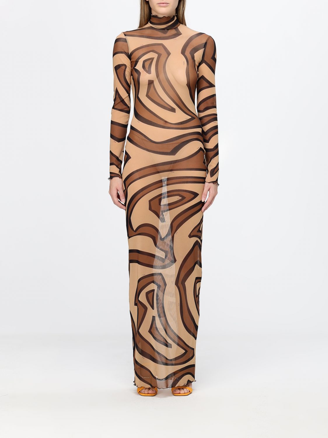 Pucci Dress Woman Brown PUCCI
