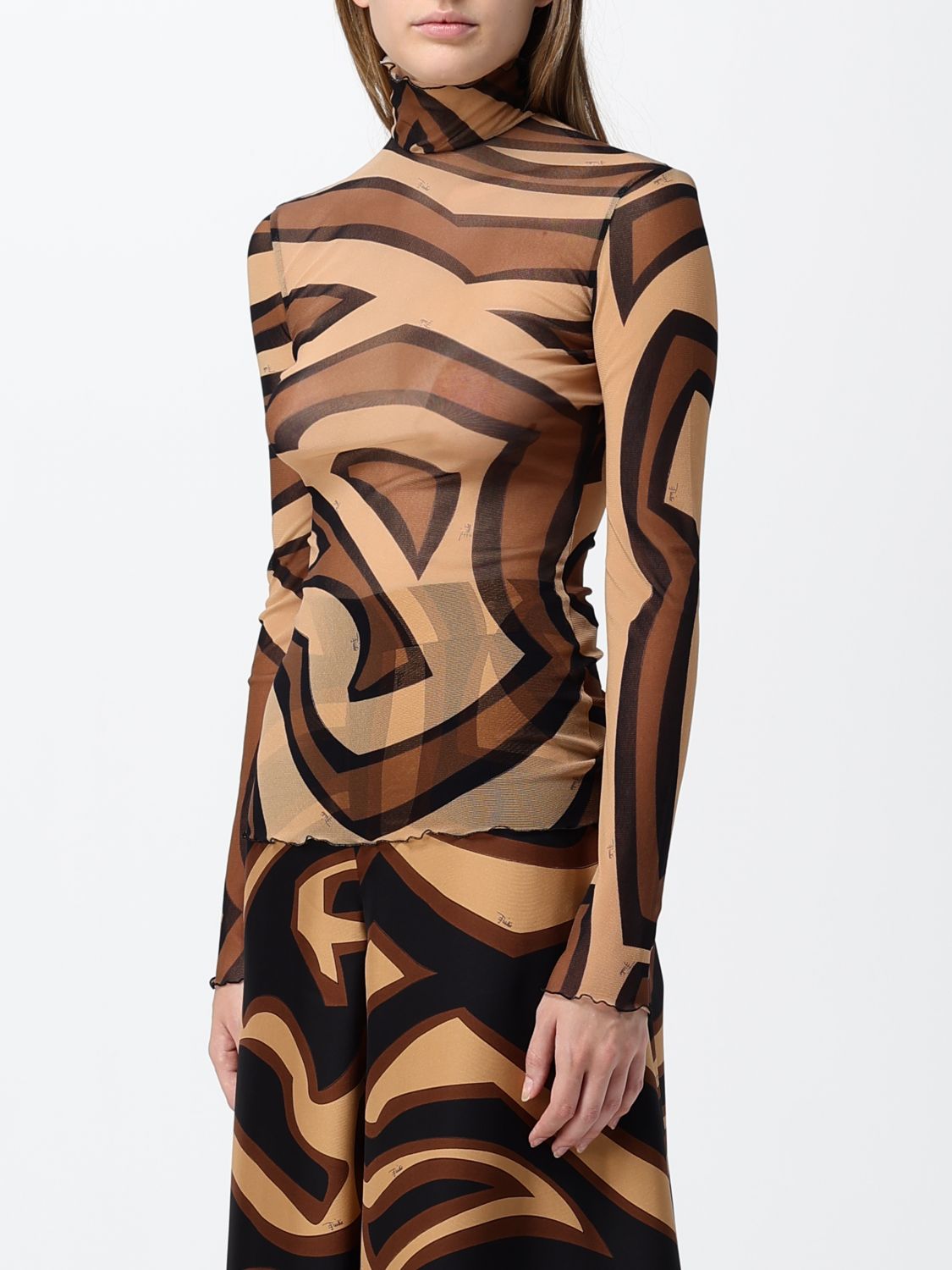 Pucci Top Woman Brown PUCCI